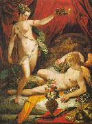 Jacopo Zucchi Amor and Psyche oil painting on canvas